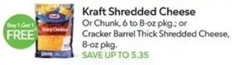 Publix Kraft Shredded Cheese offer