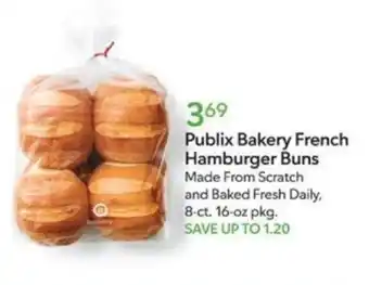 Publix Publix Bakery French Hamburger Buns offer