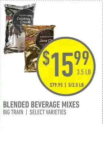 US Foods Chef's Store Blended Beverage Mixes offer