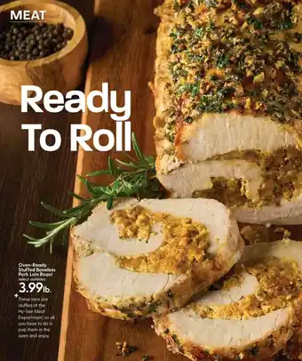 Hy-Vee Oven-ready Stuffed Boneless Pork Loin Roast offer