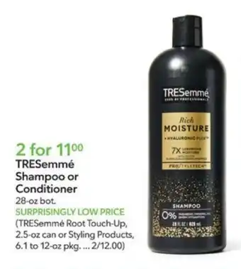 Publix TRESemmé Shampoo or Conditioner offer