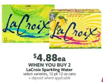 Fareway LaCroix Sparkling Water offer