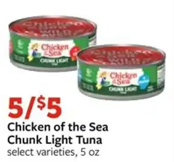 Fareway Chicken of the Sea Chunk Light Tuna offer