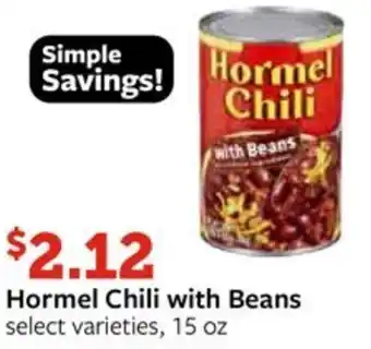 Fareway Hormel Chili with Beans offer