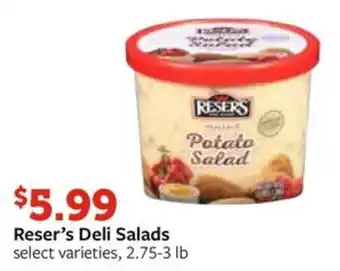 Fareway Reser's Deli Salads offer