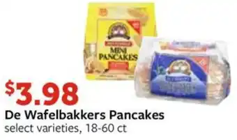 Fareway De Wafelbakkers Pancakes select varieties, 18-60 ct offer