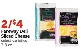 Fareway Fareway Deli Sliced Cheese select varieties 7-8 oz offer
