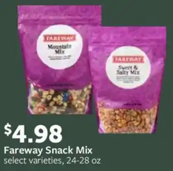Fareway Fareway Snack Mix select varieties, 24-28 oz offer