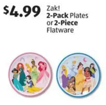 Aldi Zak! 2-Pack Plates or 2-Piece Flatware offer