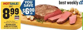 Food Lion BONELESS RIBEYE STEAK offer