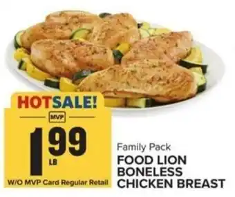 Food Lion FOOD LION BONELESS CHICKEN BREAST offer
