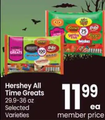 Safeway Hershey All Time Greats 29.9-36 oz offer