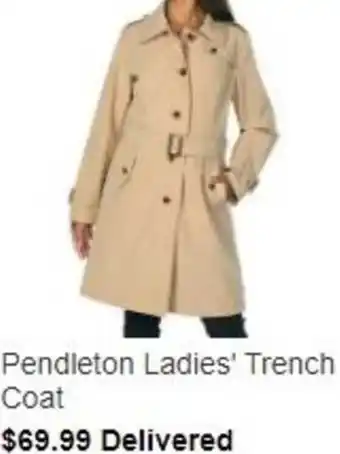 Costco Pendleton Ladies' Trench Coat offer