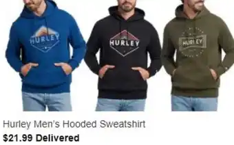 Costco Hurley Men's Hooded Sweatshirt offer
