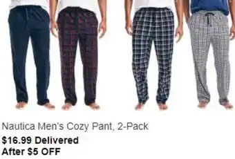 Costco Nautica Men's Cozy Pant offer