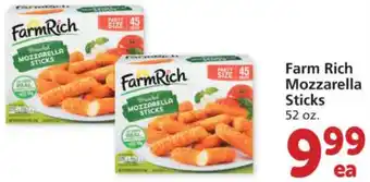 Albertsons Farm Rich Mozzarella Sticks 52 oz offer