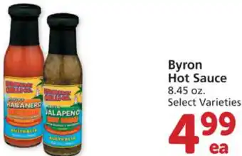Albertsons Byron Hot Sauce 8.45 oz offer