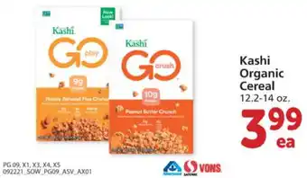 Albertsons Kashi Organic Cereal 12.2-14 oz offer
