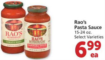 Albertsons Rao's Pasta Sauce 15-24 oz offer