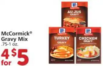 Albertsons McCormick Gravy Mix .75-1 oz offer