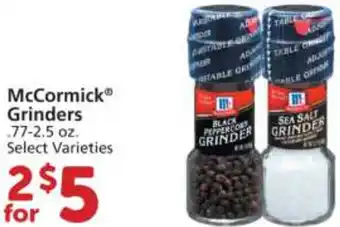 Albertsons McCormick Grinders .77-2.5 oz offer
