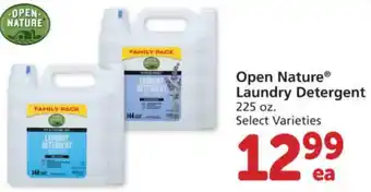 Albertsons Open Nature Laundry Detergent 225 oz offer