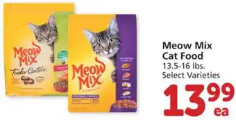 Albertsons Meow Mix Cat Food offer