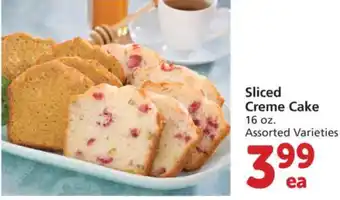 Albertsons Sliced Creme Cake 16 oz offer