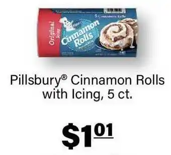 Commissary Pillsbury® Cinnamon Rolls With Icing, 5 Ct. offer