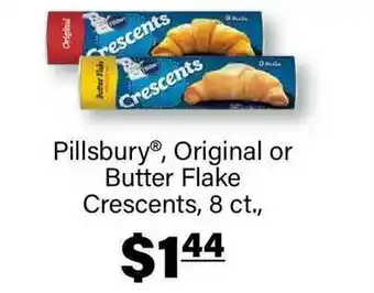 Commissary Pillsbury®, Original Or Butter Flake Crescents, 8 Ct. offer