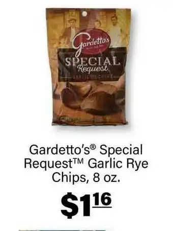 Commissary Gardetto's® Special Request Garlic Rye Chips, 8 Oz. offer
