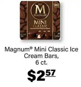 Commissary Magnum® Mini Classic Ice Cream Bars, 6 Ct. offer