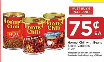 Food 4 Less Hormel Chili With Beans offer