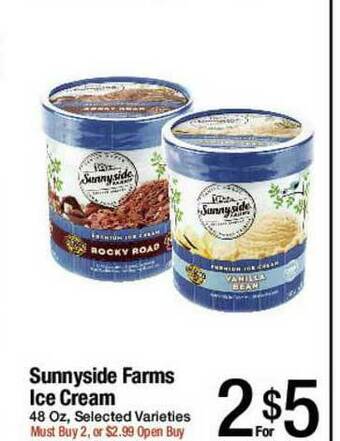 Jons International Sunnyside Farms Ice Cream offer