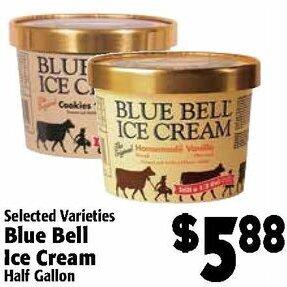 Food Giant Blue Bell Ice Cream offer