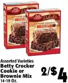 Betty Crocker Cookie Or Brownie Mix 14-19 oz