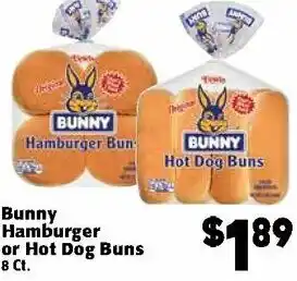 Bunny Hamburger Or Hot Dog Buns