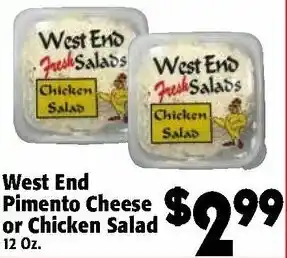 Food Giant West End Pimento Cheese Or Chicken Salad 12 oz offer