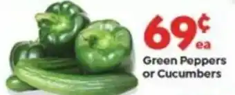 Save a Lot Green Peppers Or Cucumbers offer