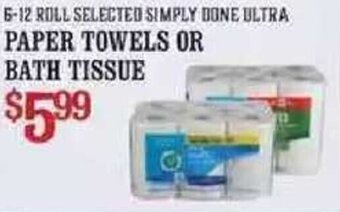The Markets Paper Towels Or Bath Tissue offer