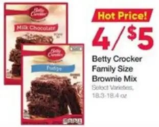 Ruler Foods Betty Crocker Family Size Brownie Mix offer