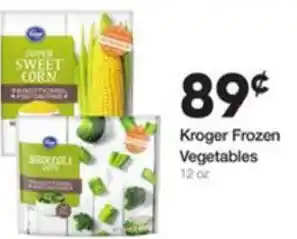 Ruler Foods Kroger Frozen Vegetables 12 oz offer