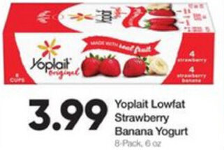 Ruler Foods Yoplait Lowfat Strawberry Banana Yogurt offer