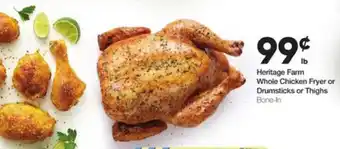 Ruler Foods Heritage Farm Whole Chicken Fryer Or Drumsticks Or Thighs offer