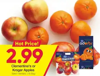 Ruler Foods Clementine's Or Kroger Apples offer