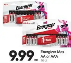 Ruler Foods Energizer Max AA Or AAA offer