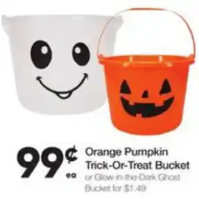 Ruler Foods Orange Pumpkin Trick-Or-Treat Bucket offer