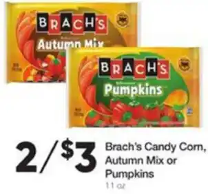 Ruler Foods Brach's Candy Corn, Autumn Mix Or Pumpkins 11 oz offer
