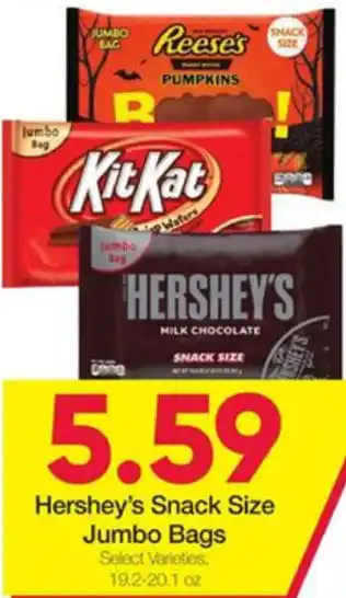 Ruler Foods Hershey's Snack Size Jumbo Bags offer