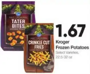 Ruler Foods Kroger Frozen Potatoes 22.5-32 oz offer